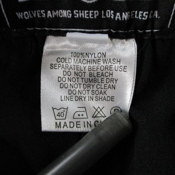 Kill Crew Nylon Tech Pants Mens Small Black Yellow USA Flag Embroidered Logo Gym - Picture 10 of 11